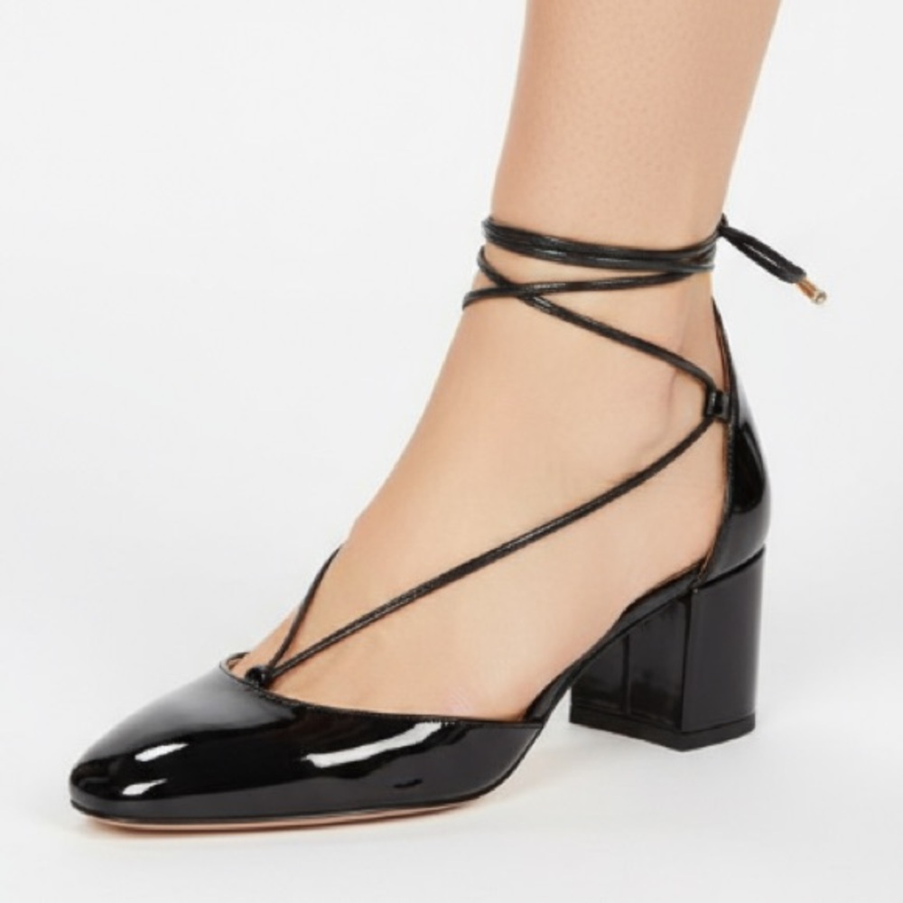 Aquazzura Black Patent Leather Heels